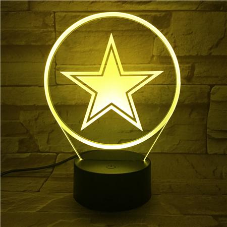 DALLAS COWBOYS 3D LED LIGHT LAMP