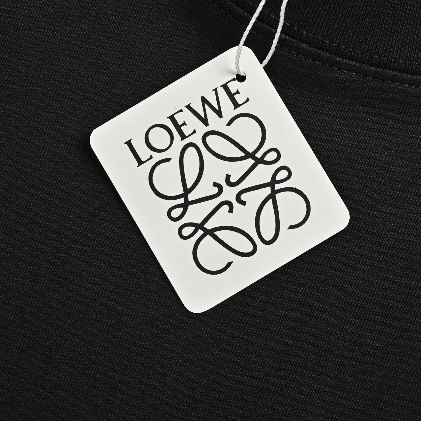 Loewe 25ss short-sleeved shirt with dark logo embroidery