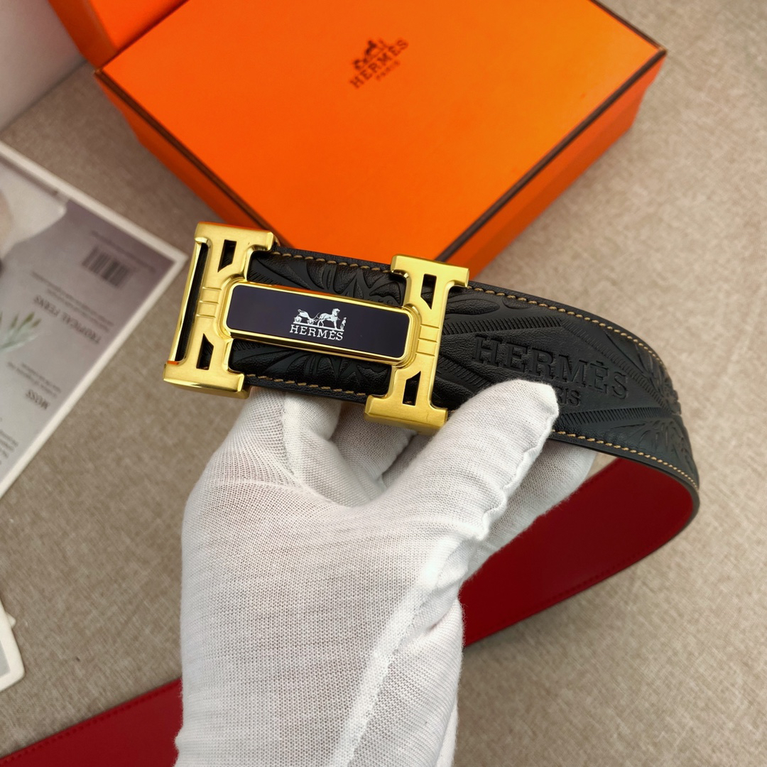 Hermès Special Leather Belt Series Width 3.8CM