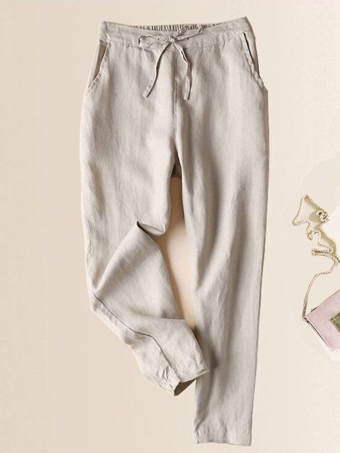 Cotton Linen Casual Pants