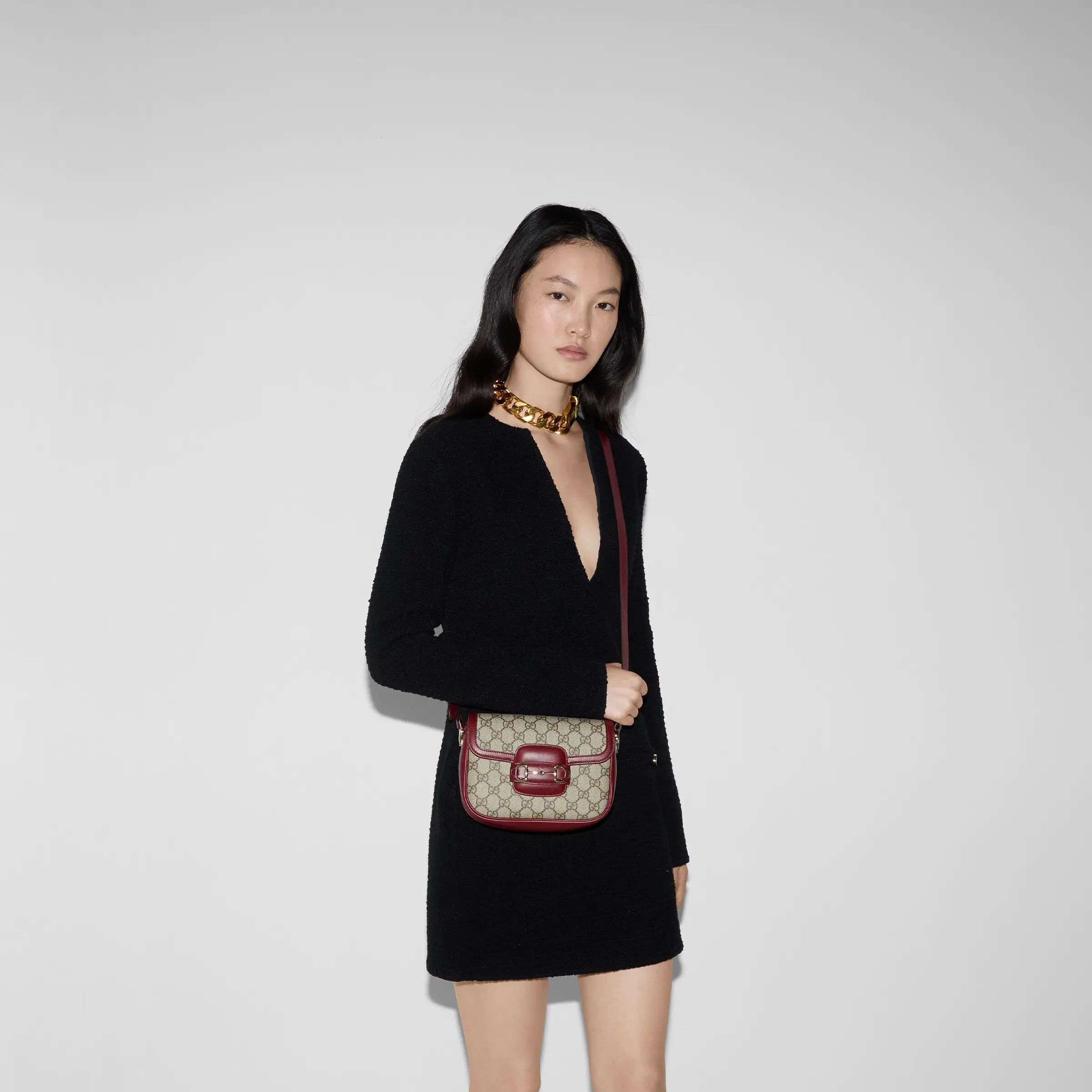 Gucci Horsebit 1955 soft small shoulder bag815205FAD6M8759