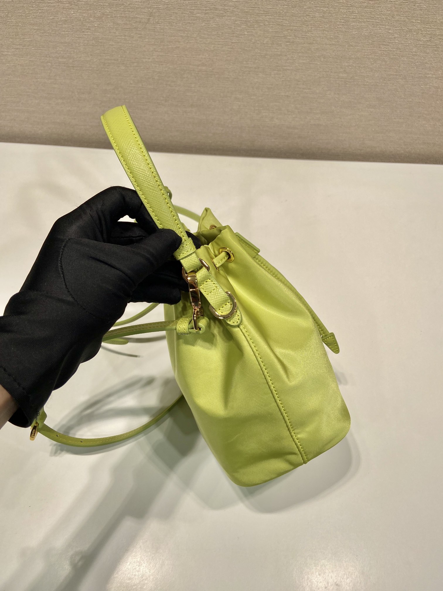 Prada Nylon Bucket Bag 1BE067