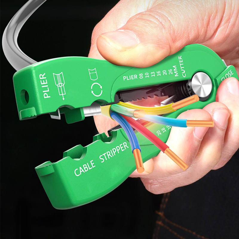 All‑in‑One Cable Stripper & Cutter Tool