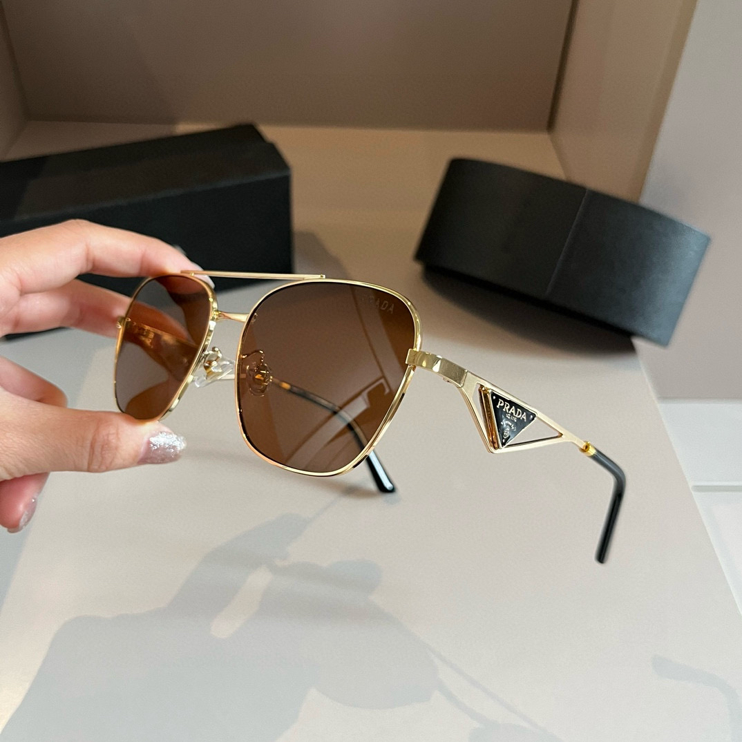 Prada round frame sunglasses
