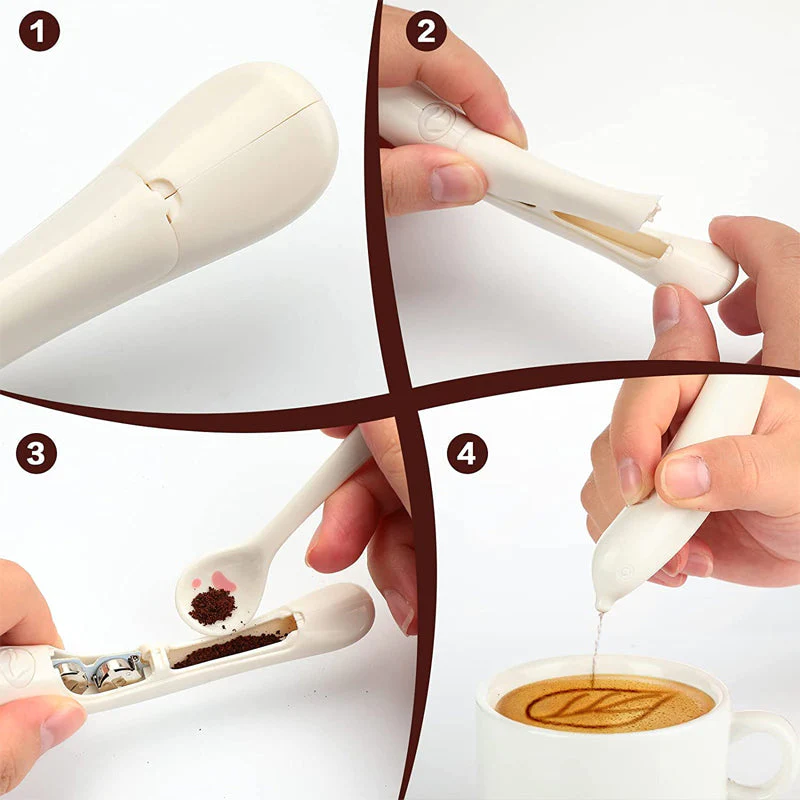 (🔥Last Day Promotion-SAVE 50% OFF) DIY Coffee,Cake Carving Electric Pens -BUY 3 SAVE $9 & FREE SHIPPING