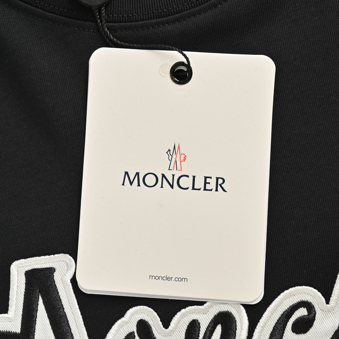 Moncler 25ss letter logo embroidered short sleeve