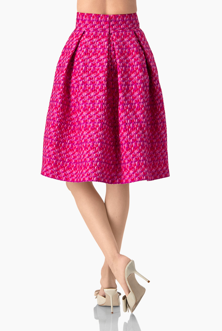 Falda midi con pretina