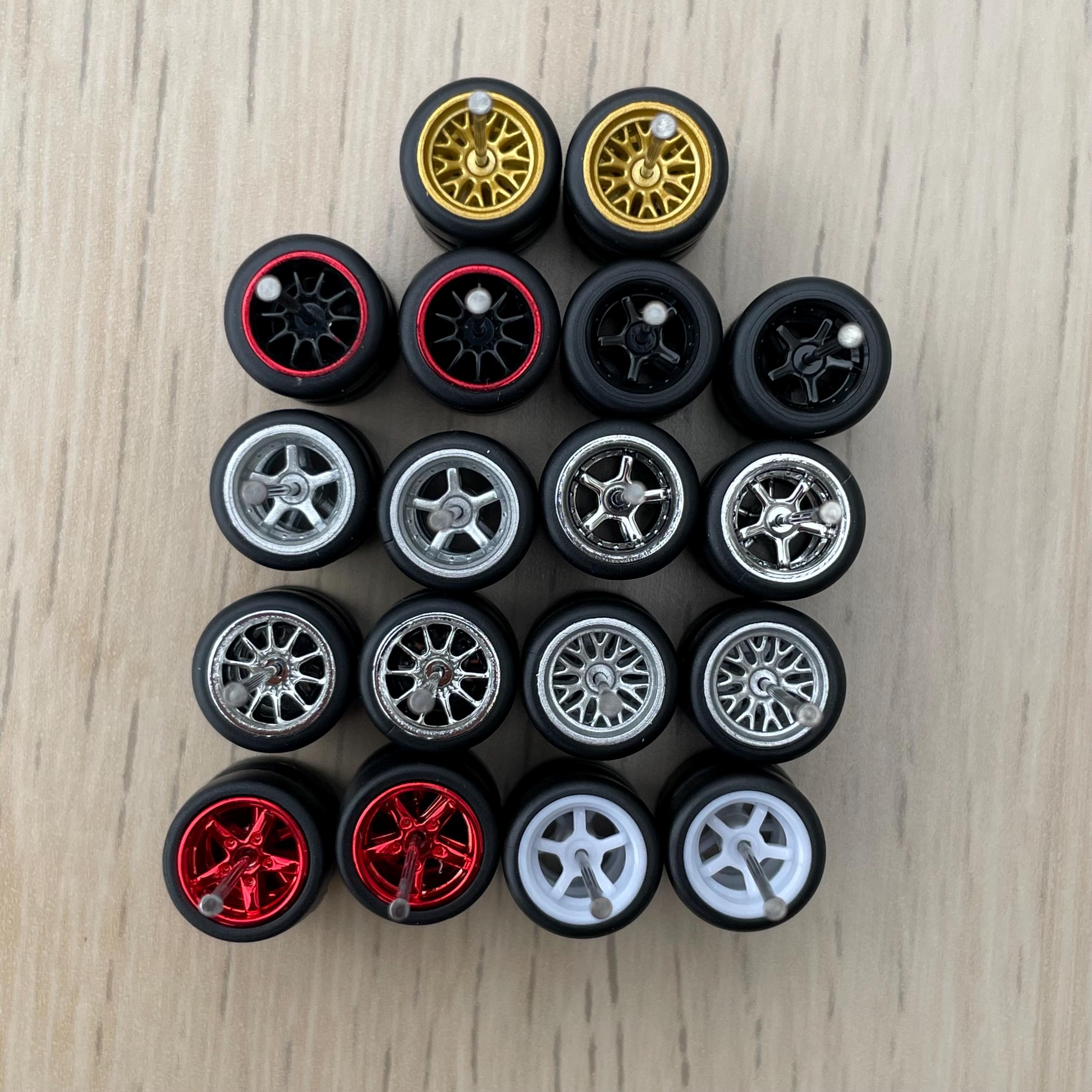 Hotwheels Rims Custom Wheels 1/64 Rubber tires
