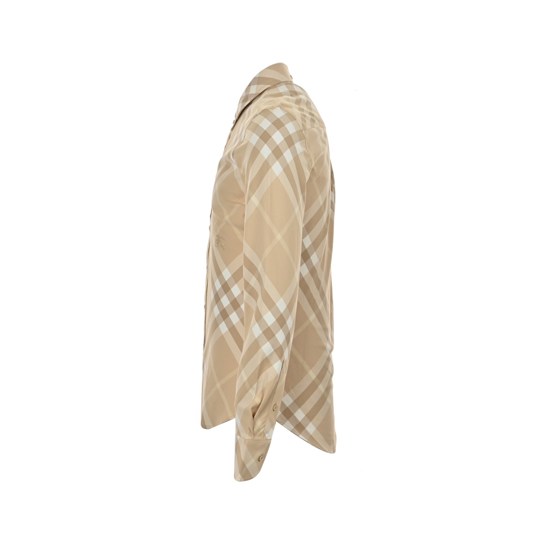 Burberry 24Fw Large Check Cotton Shirt