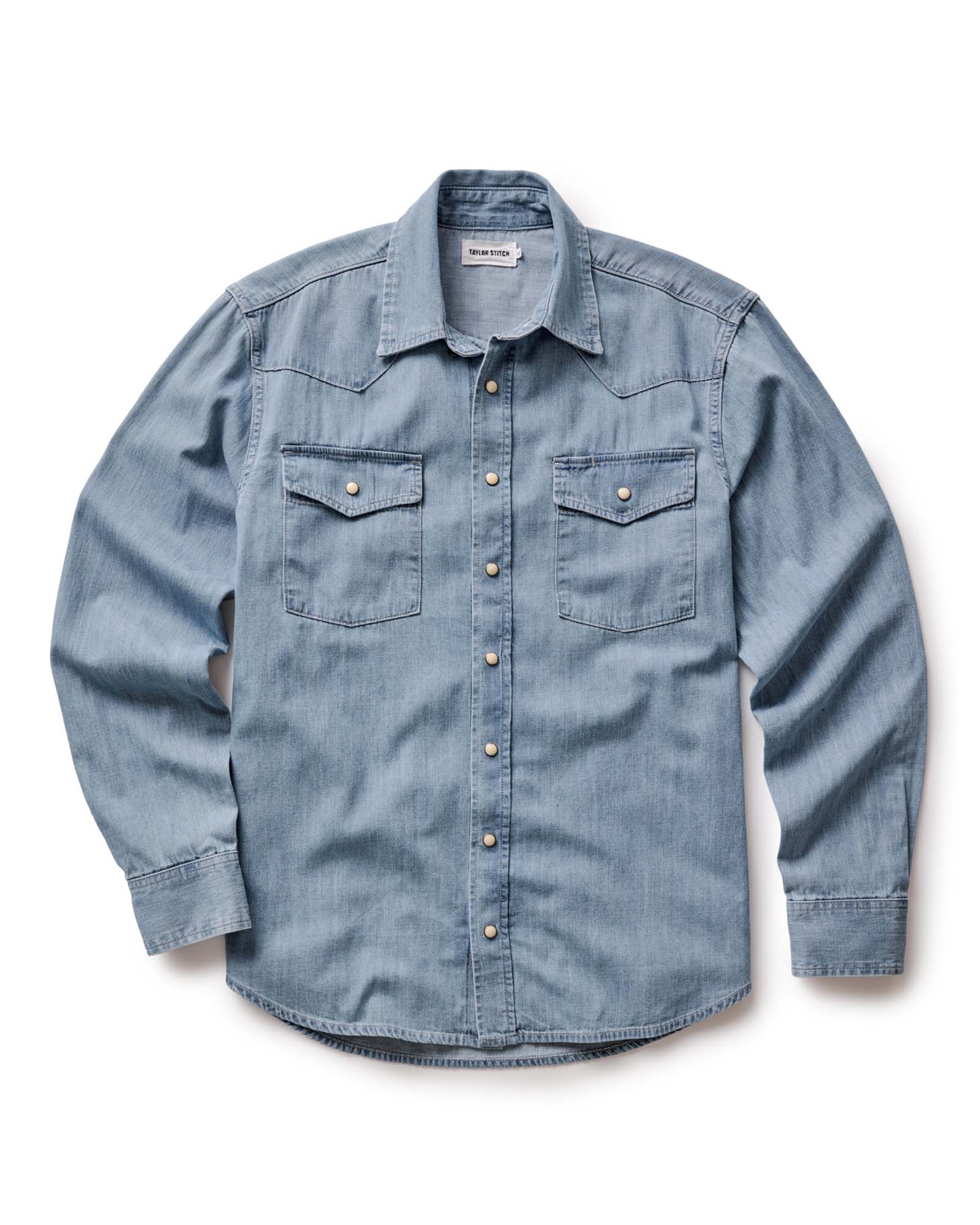 The Glacier Shirt in Washed Indigo Selvedge Denim