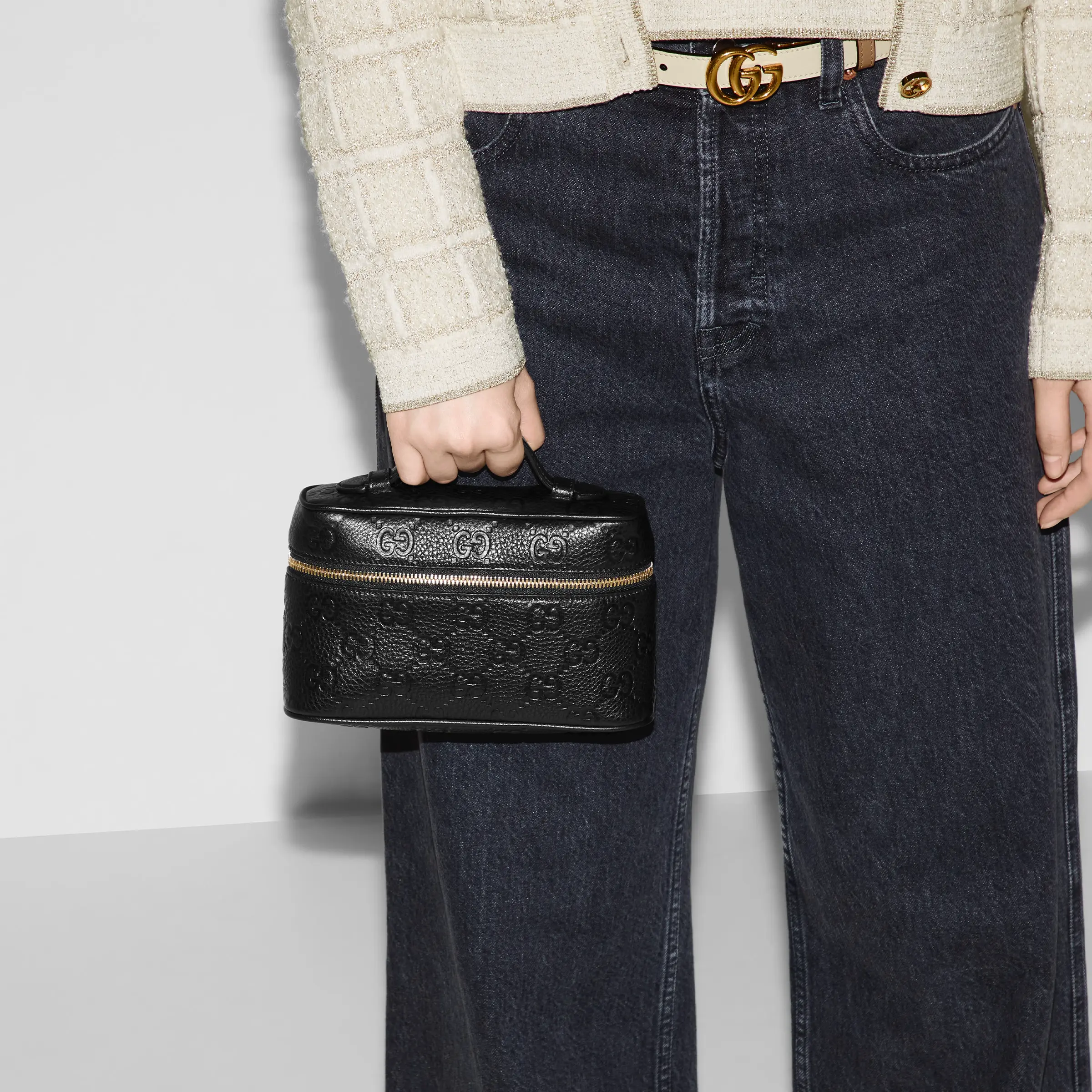 Gucci GG Emblem series small handbag‎815949 AAEEM 1000