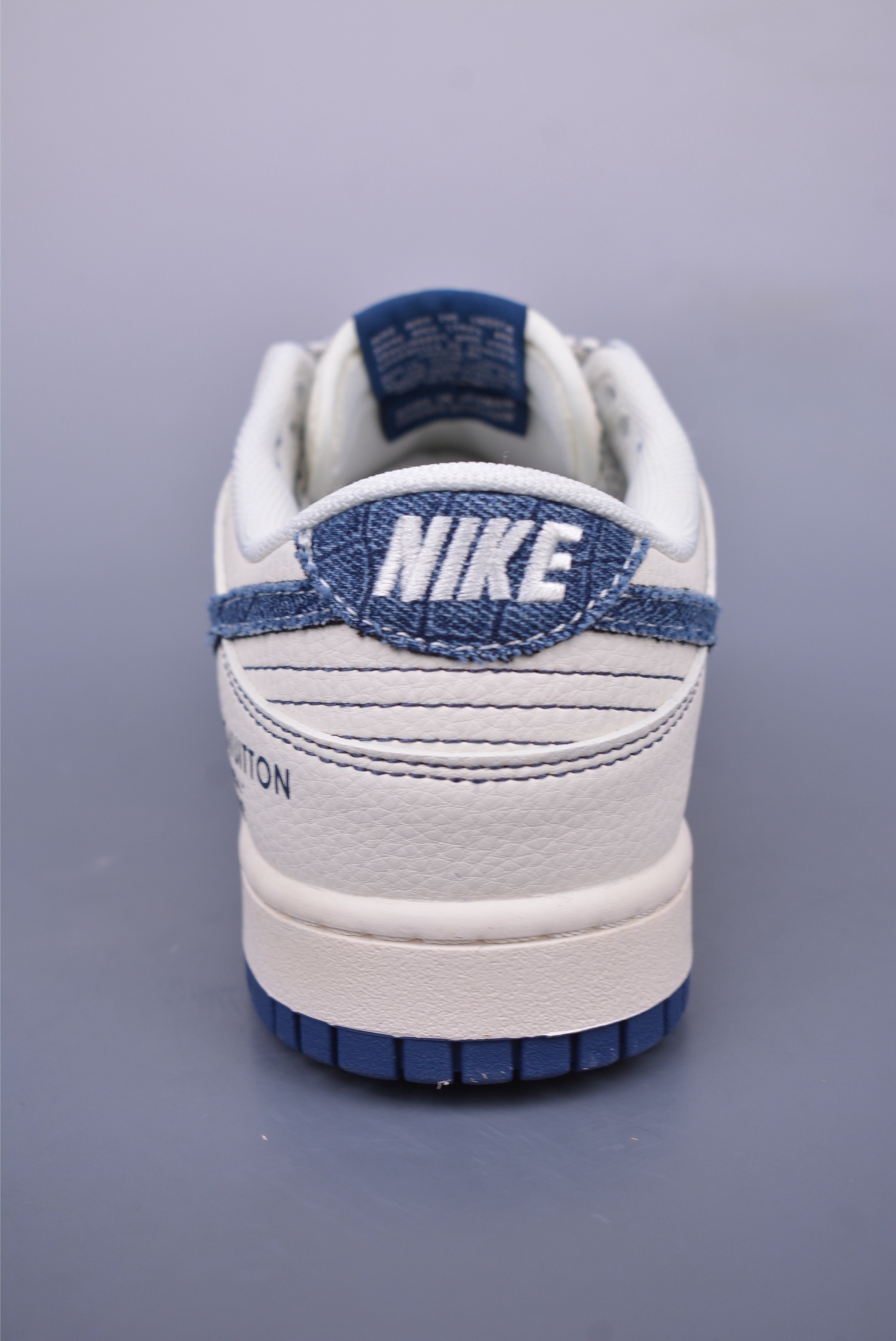 LV x Nike SB Dunk Low low-top sneakers Denim Blue and White FC1688-221