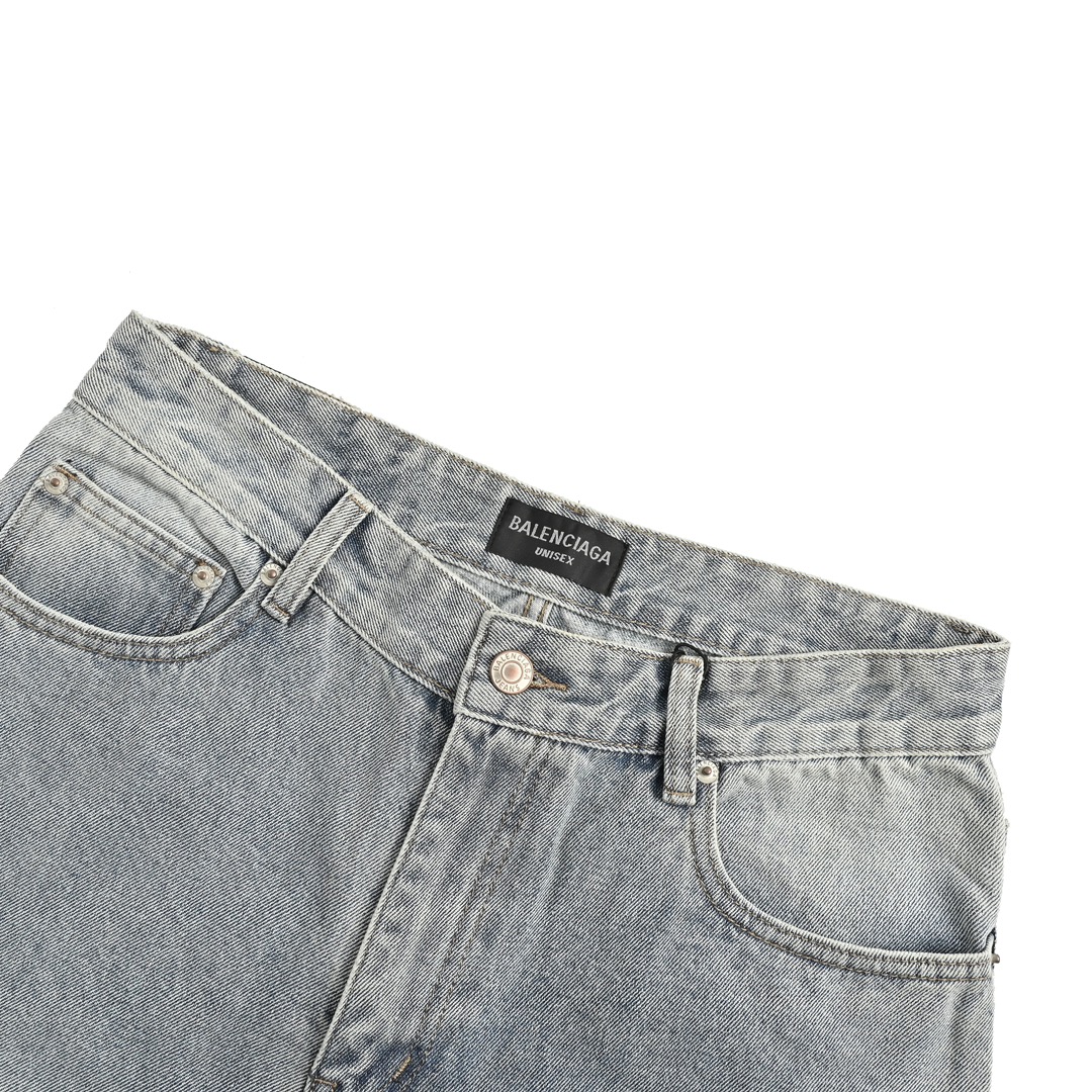 Balenciaga Ice Blue Bootcut Jeans