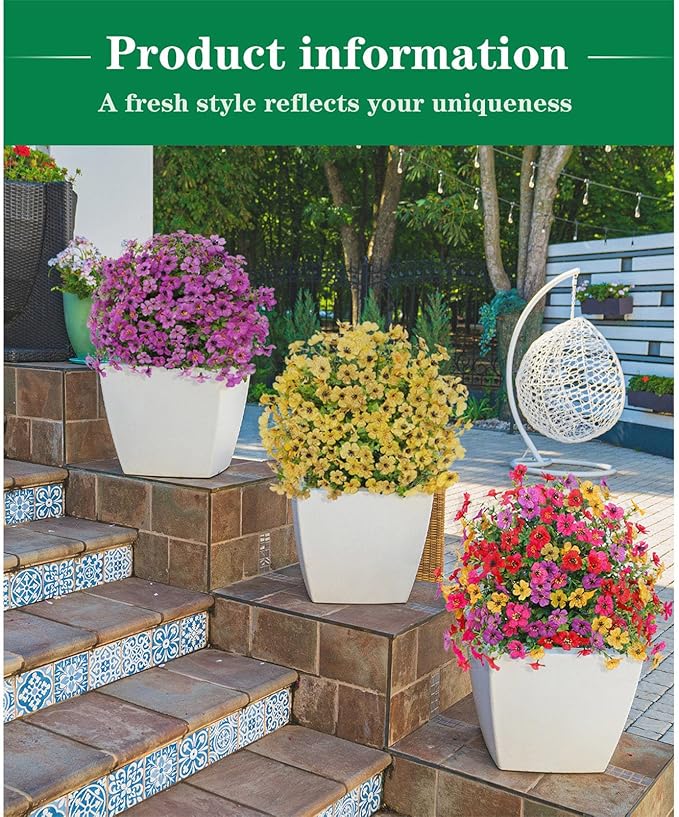 🌺🌺Artificial Violet Flower Potted Plant (UV Resistant - Spring and Summer Garden Decoration)