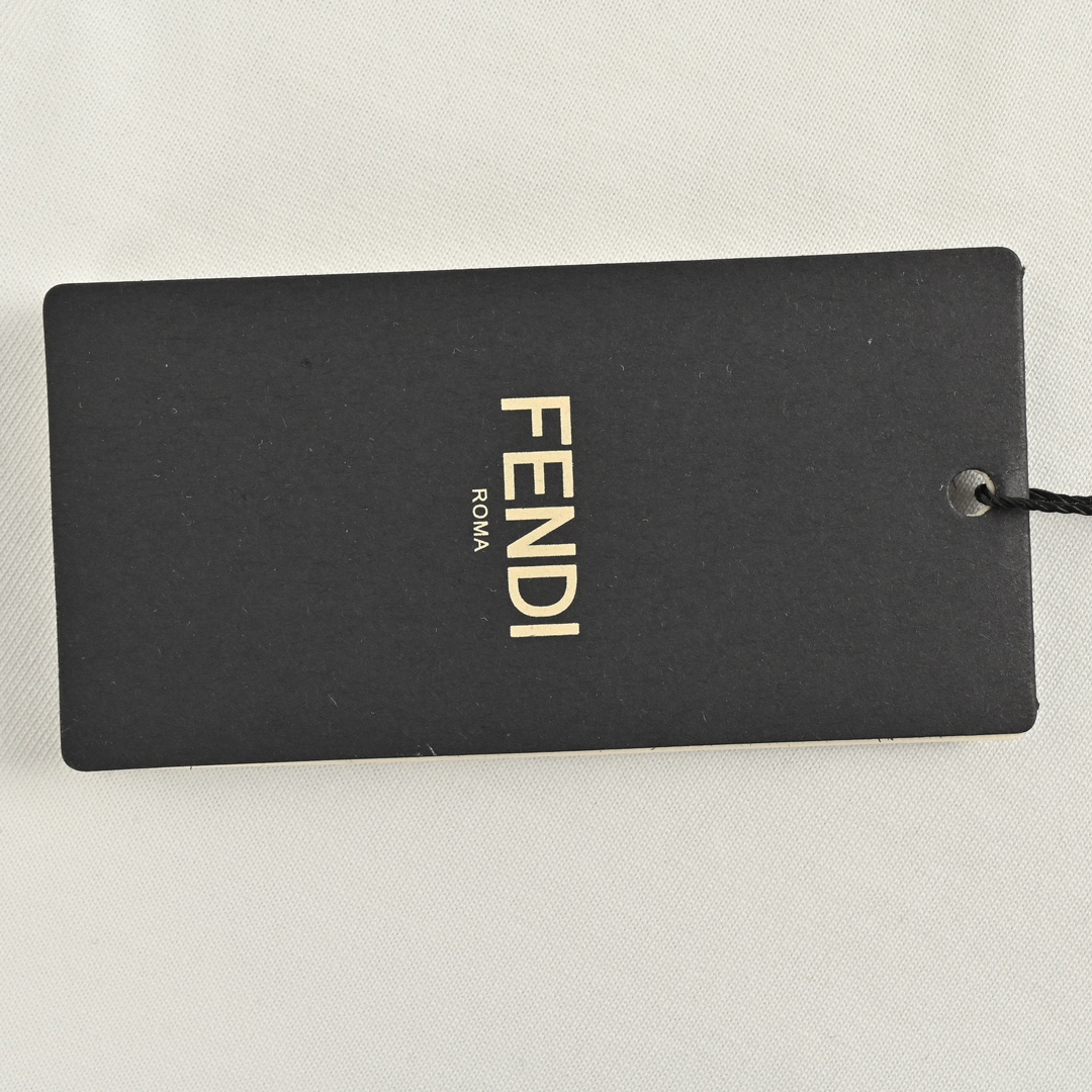 Fendi 24ss short sleeve flocked lettering print