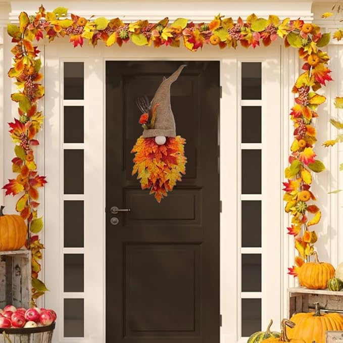 🔥Super Sale - 49% OFF🍁🎃 Fall Maple Gnome Door Hanger