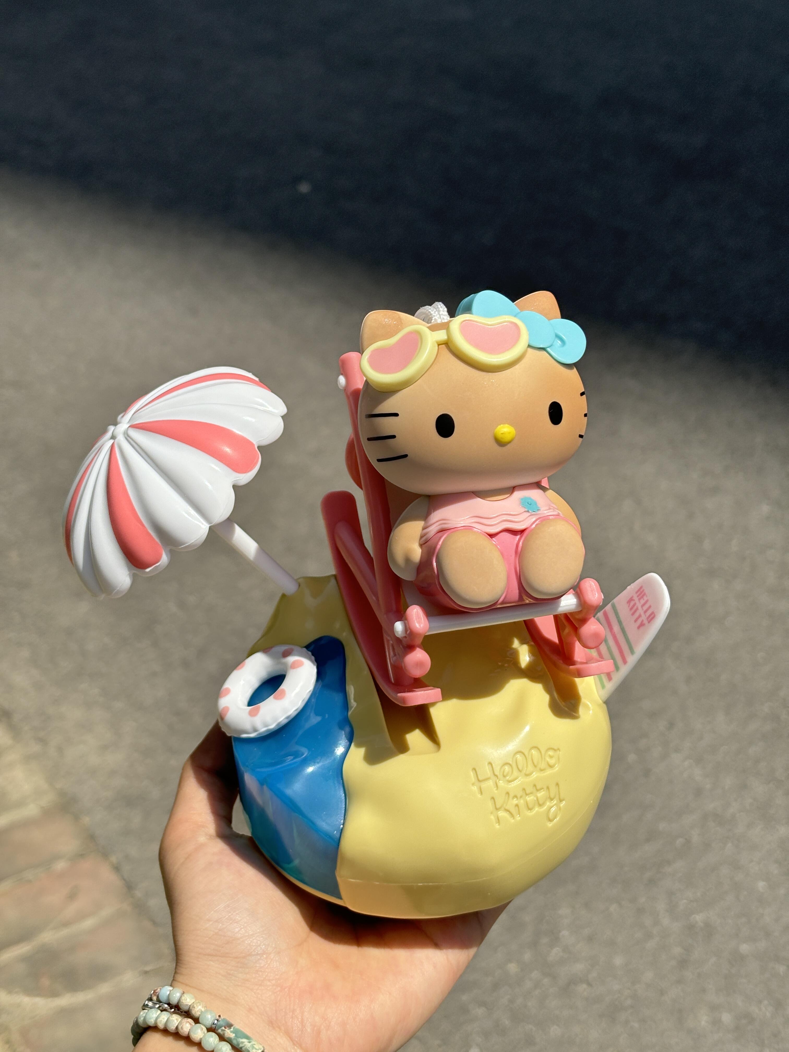 Hellokitty Sunlight Turns Tan Music Box Pizza Hut Co-branded Toys