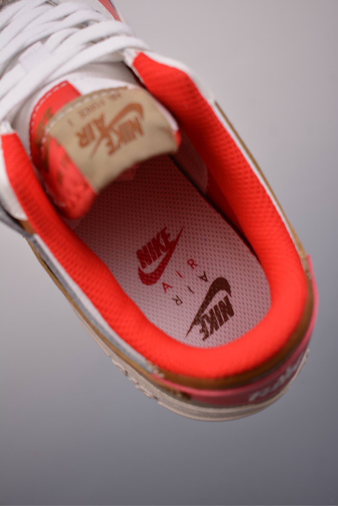 2025 Snake Year Limited Edition Nike Air Force 1 Low White and Red HQ3400-030