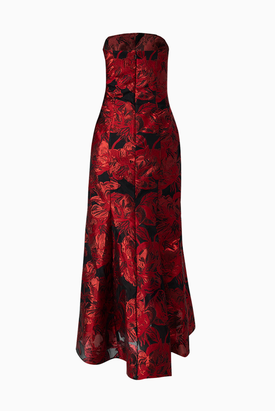 Vestido strapless largo