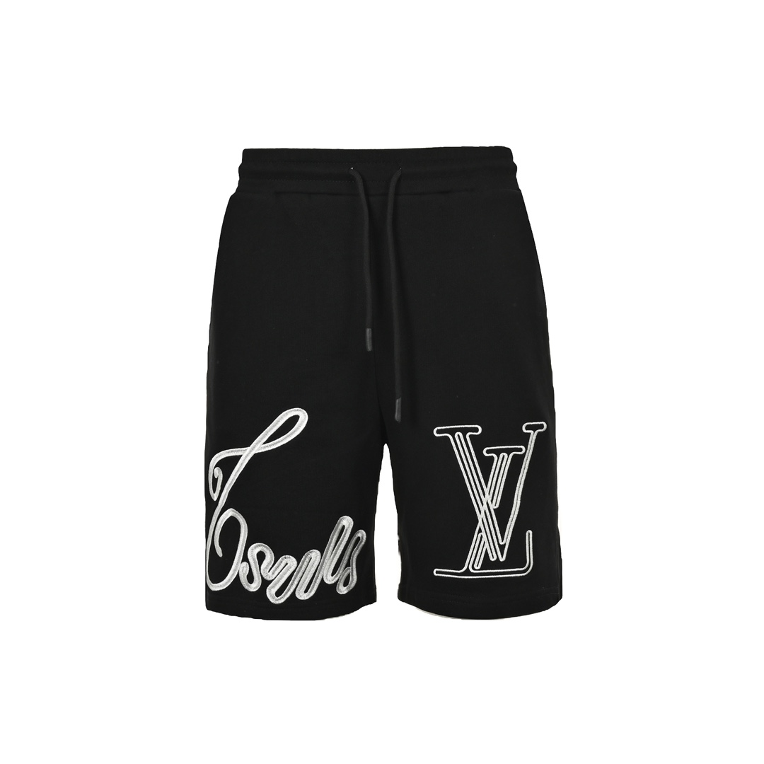 Louis Vuitton 24ss embroidered large logo shorts