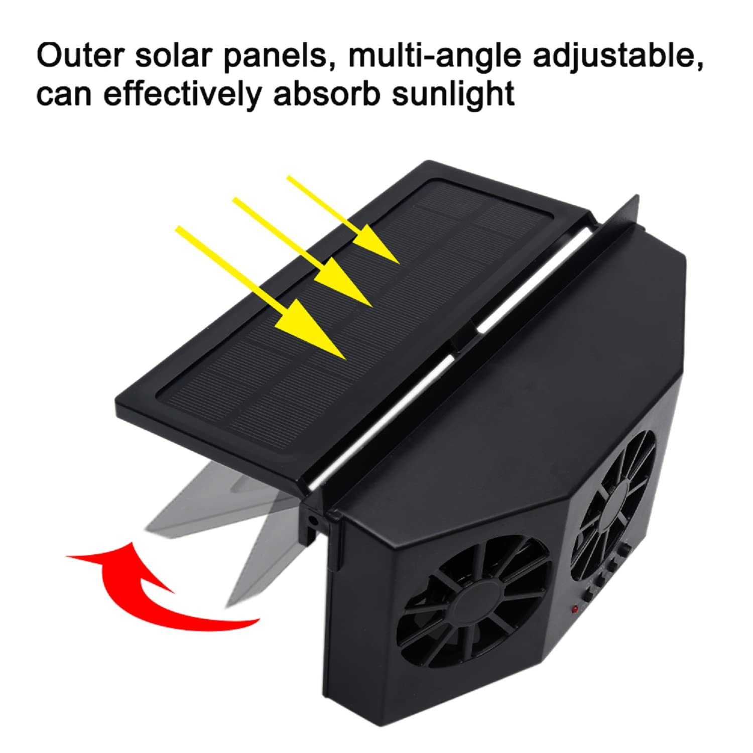 (🔥Last Day Promotion-SAVE 60% OFF)-Solar Powered Car Radiator-ventilating fan