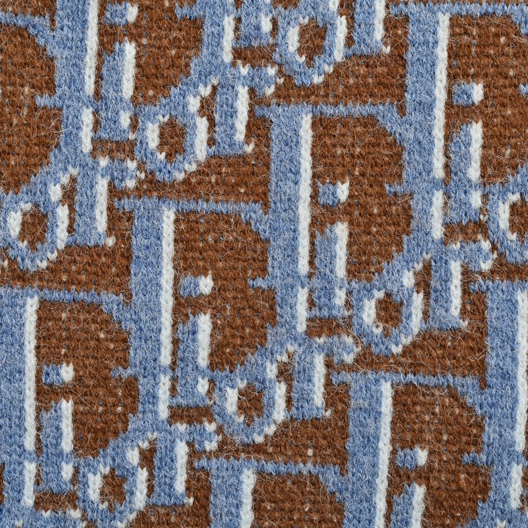 Dior 24Fw monogram jacquard crew neck sweater