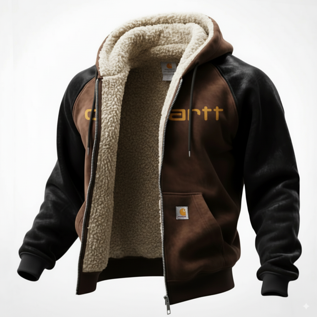 Winter Warmth Hooded Jacket with Faux Fur Lining for Outdoor Adventures