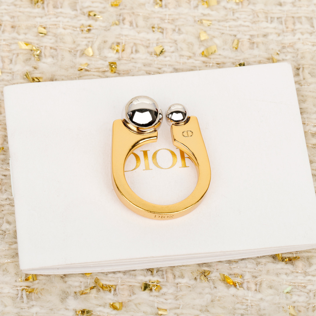 Dior Silver Bead Ring
