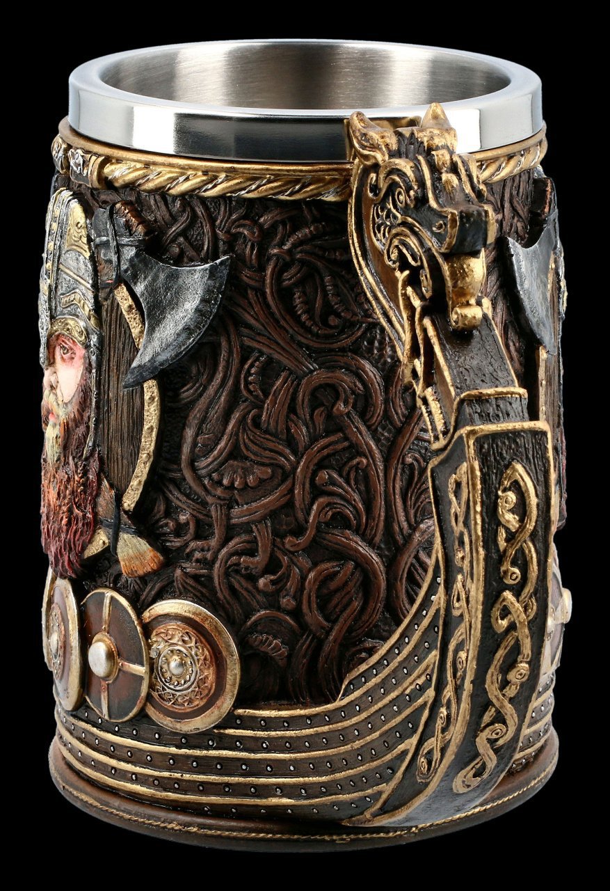 Medieval Viking dragon cup