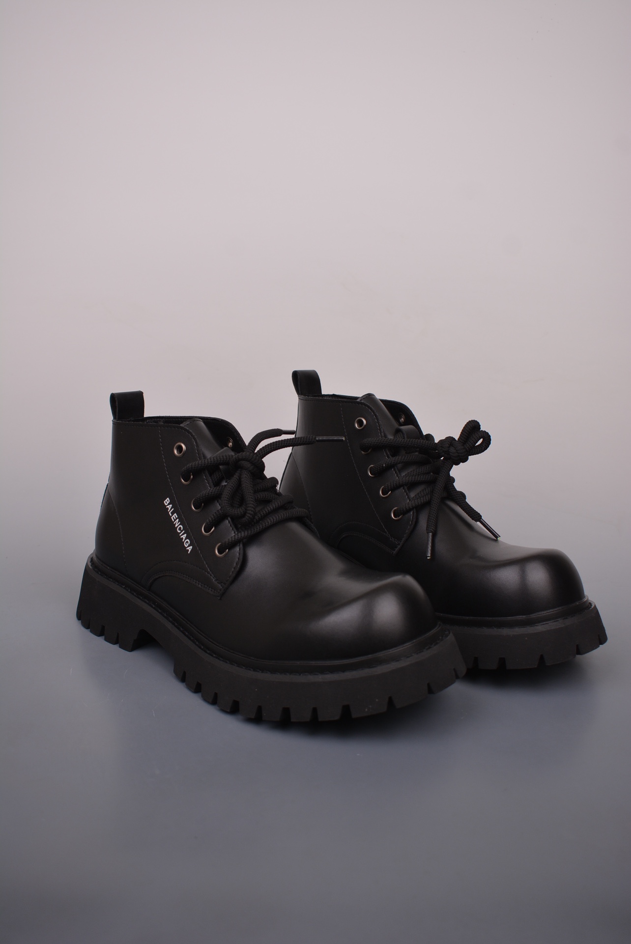 Balenciaga Derby Round Toe Shoes Mid-cut