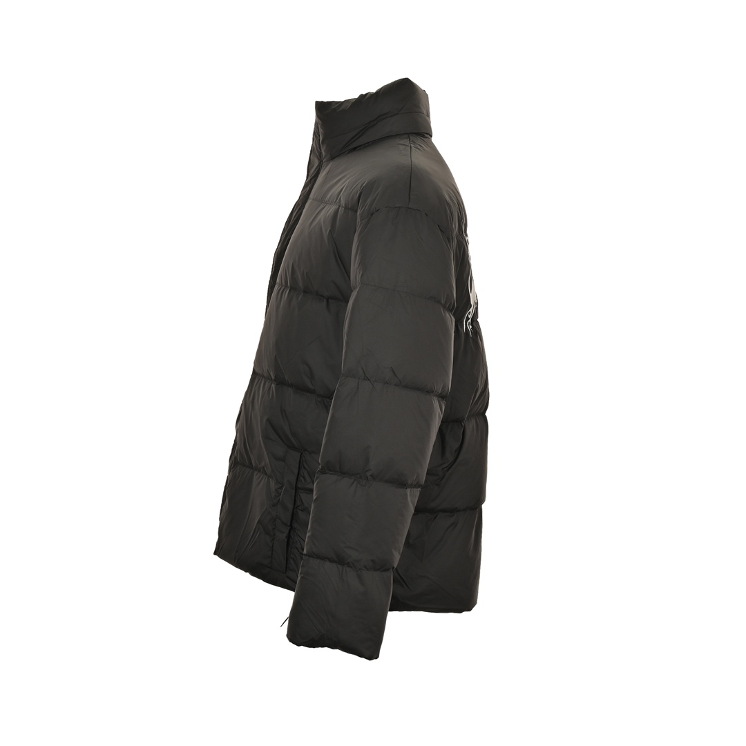 Balenciaga 24Fw flame-back stand-up collar down jacket