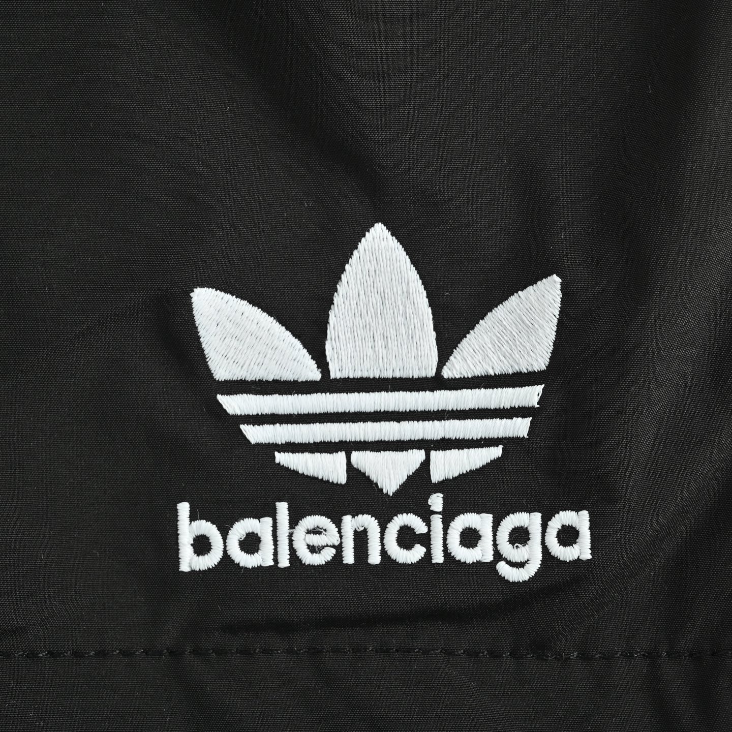 Balenciaga & Adidas co-branded embroidered trefoil shorts