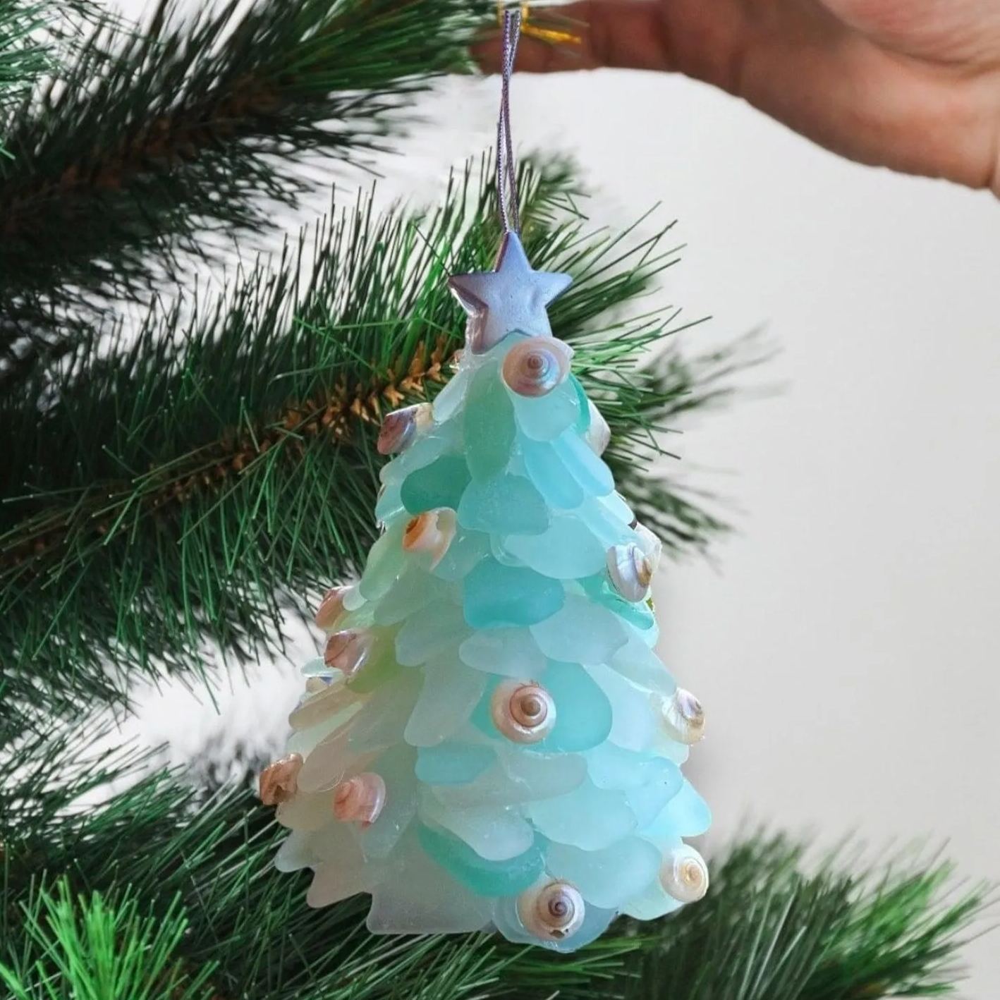 Sea Glass Tree Ornaments