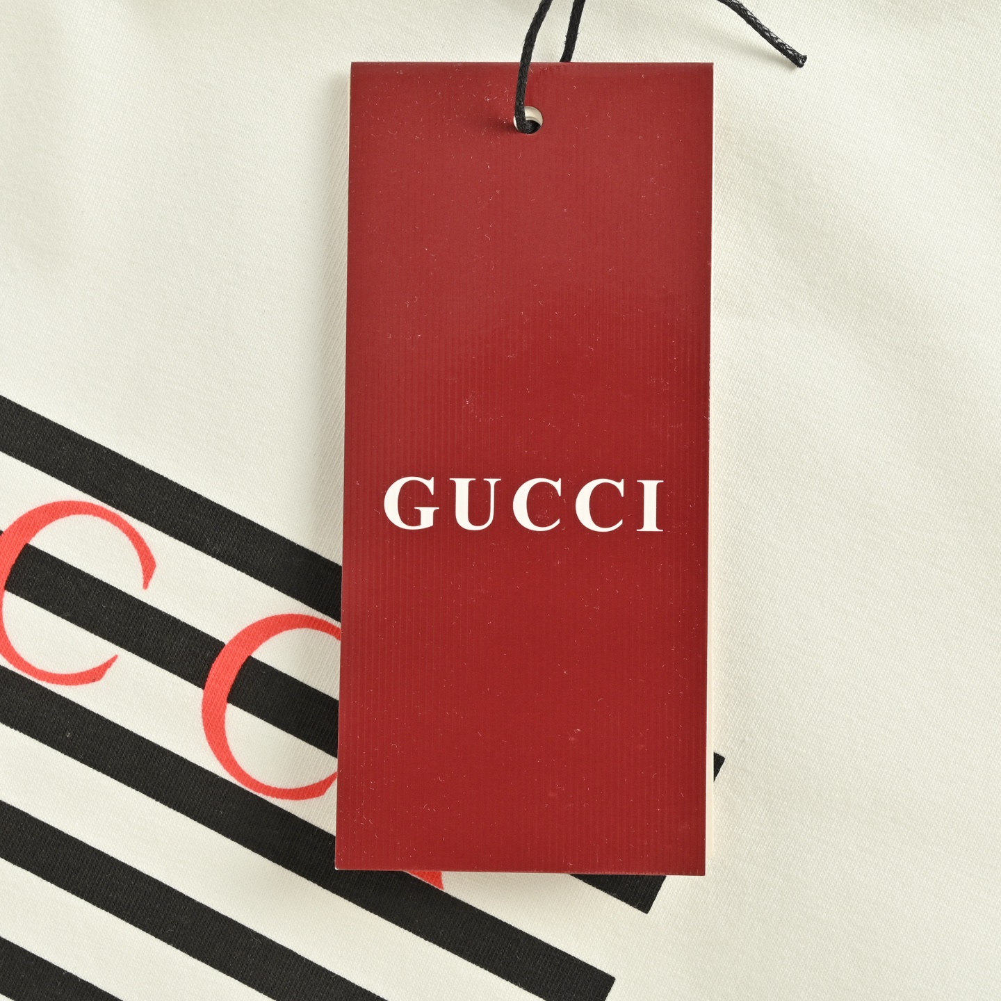 Gucci 25ss striped anchor print short sleeve