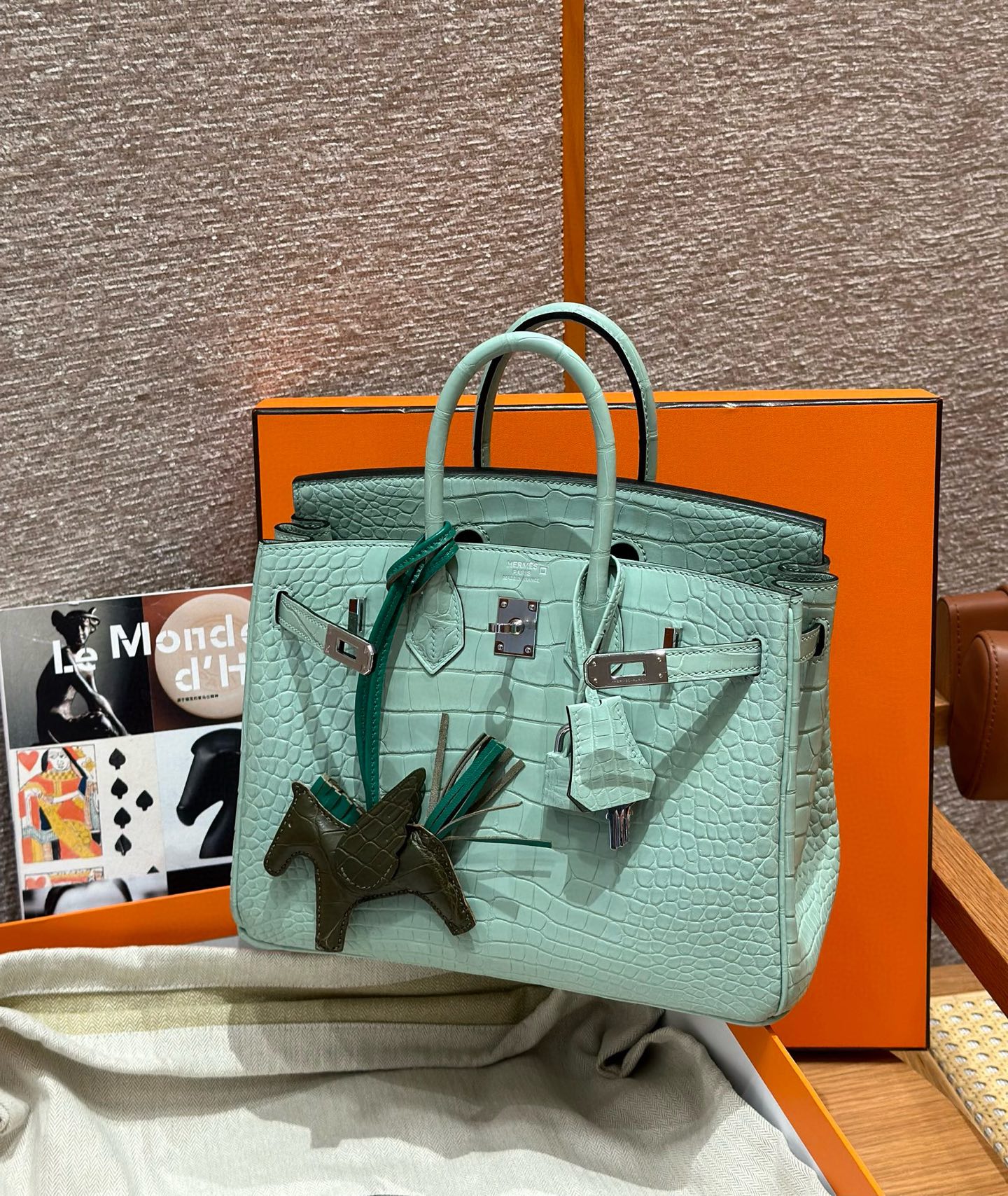 Hermes Birkin 6W Menthe Handbag (Handmade to Order)