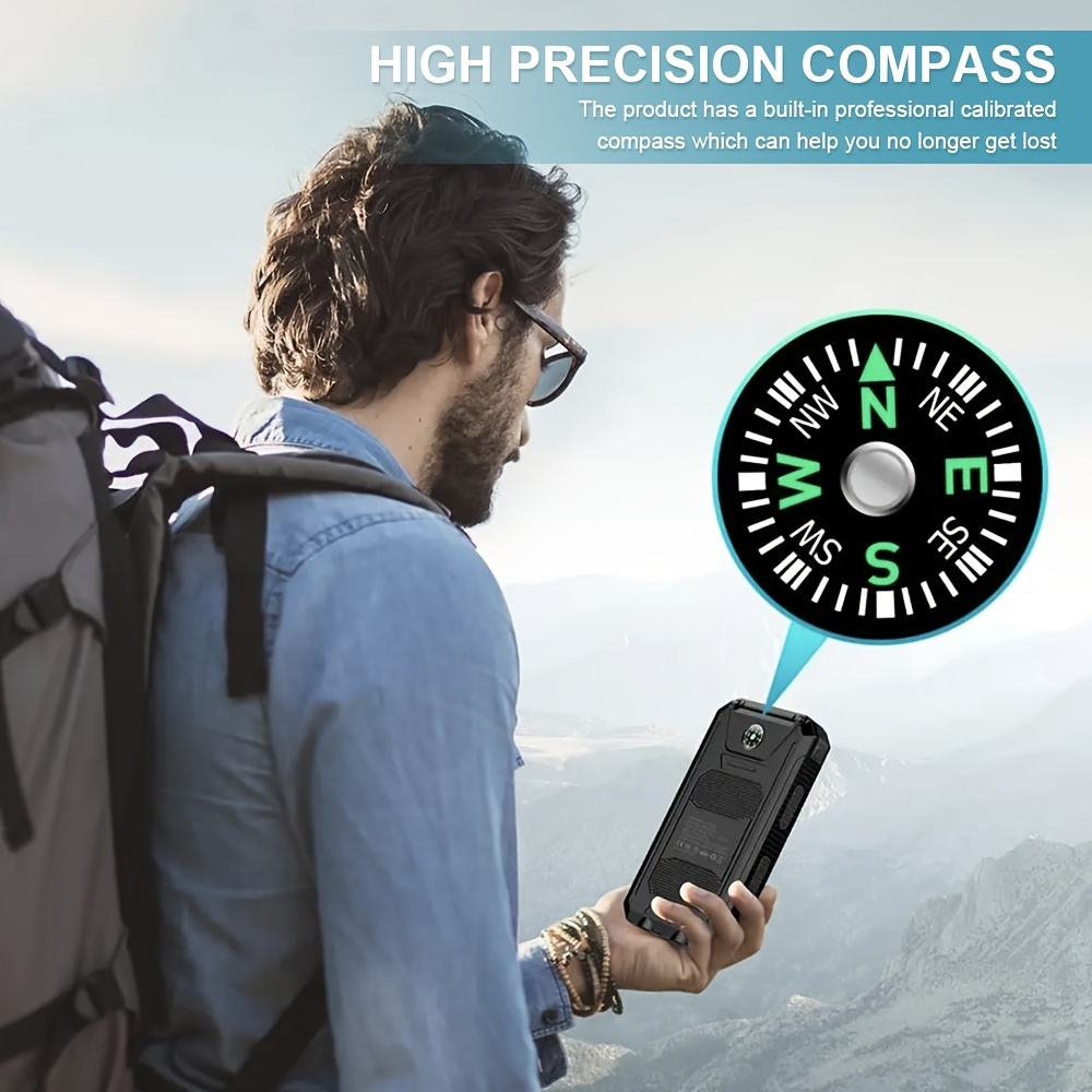 10000-mAh-Solar-Mobile-Power/-Mobile-Power/-Portable-Charger-For-All-Devices