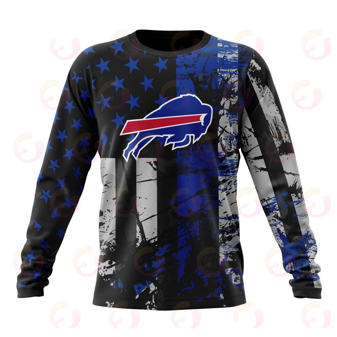 BUFFALO BILLS 3D HOODIE JERSEY FOR AMERICA