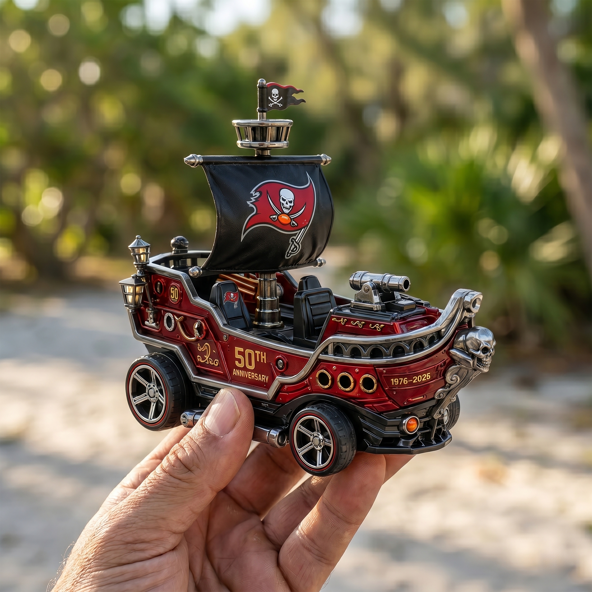 Hot Wheels Tampa Bay Buccaneers 50th Anniversary Buccaneer Pirate Ship