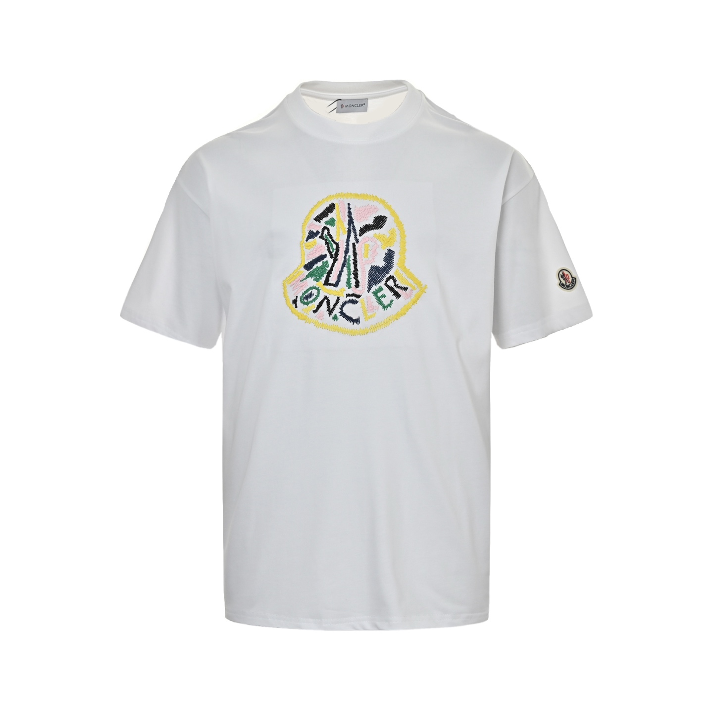 Moncler 25ss embroidered logo short sleeve