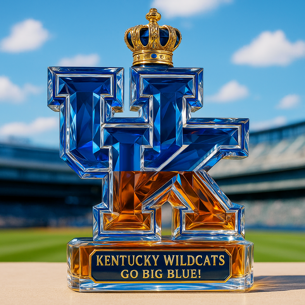 University of Kentucky Wildcats Whiskey Bottle