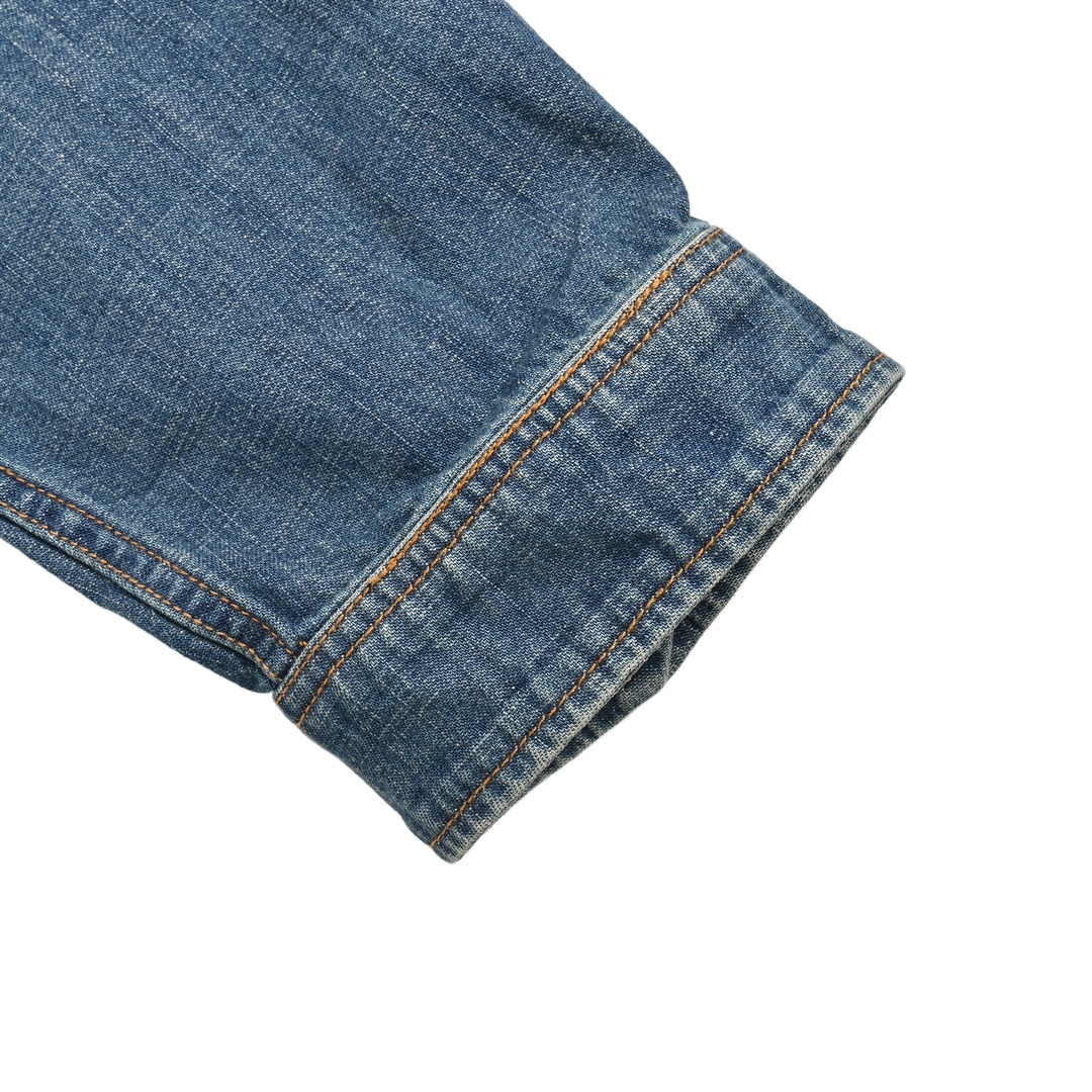 Louis Vuitton 24Fw rivet lettering denim shirt jacket
