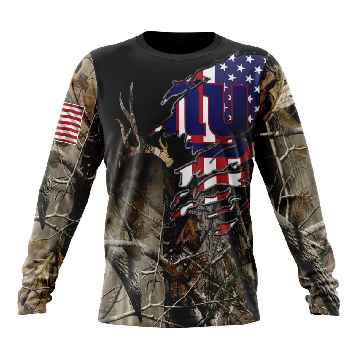 NEW YORK GIANTS 3D HOODIE CAMO REALTREE HUNTING