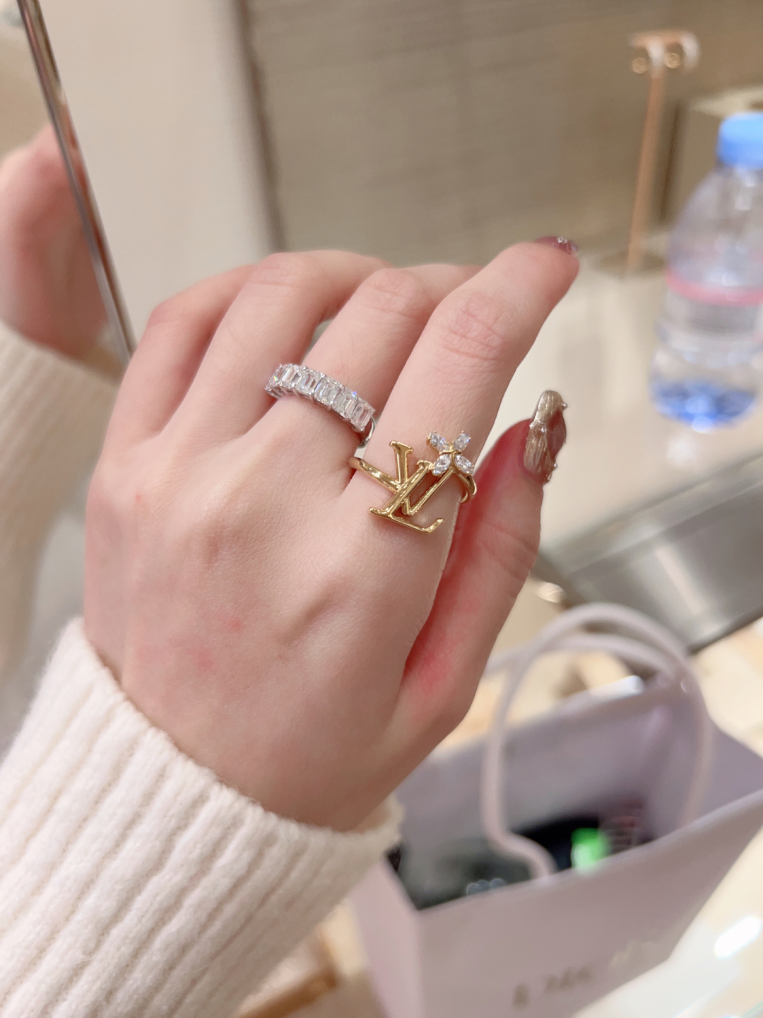 Louis Vuitton Flower Diamond Ring