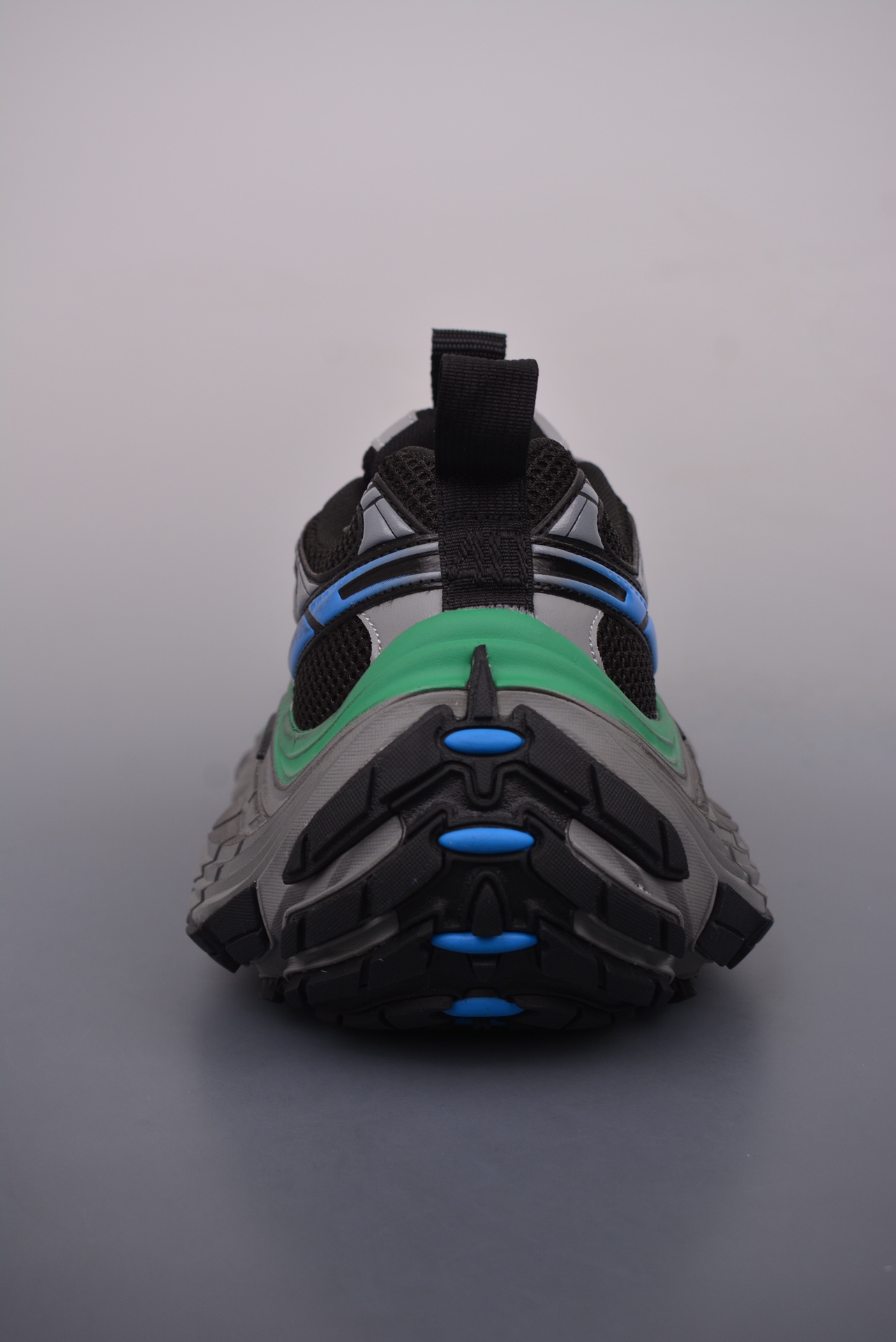 BALENCIAGA Cargo Sneaker 10XL Black Blue Green Distressed