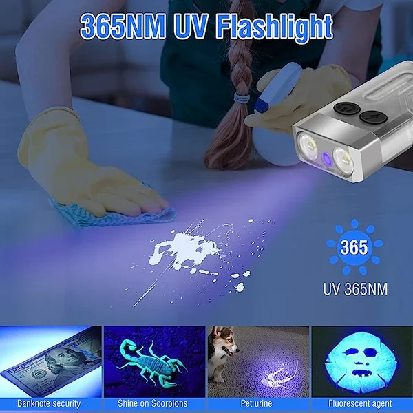 👍Last Day Promotion 50% OFF 💥 EDC Multi-Function Keychain Flashlight