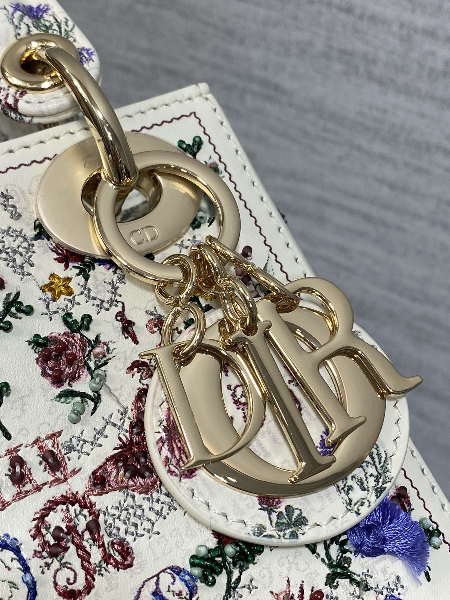 Dior Lady Limited Edition Heavy Beads Princess Diana Bag