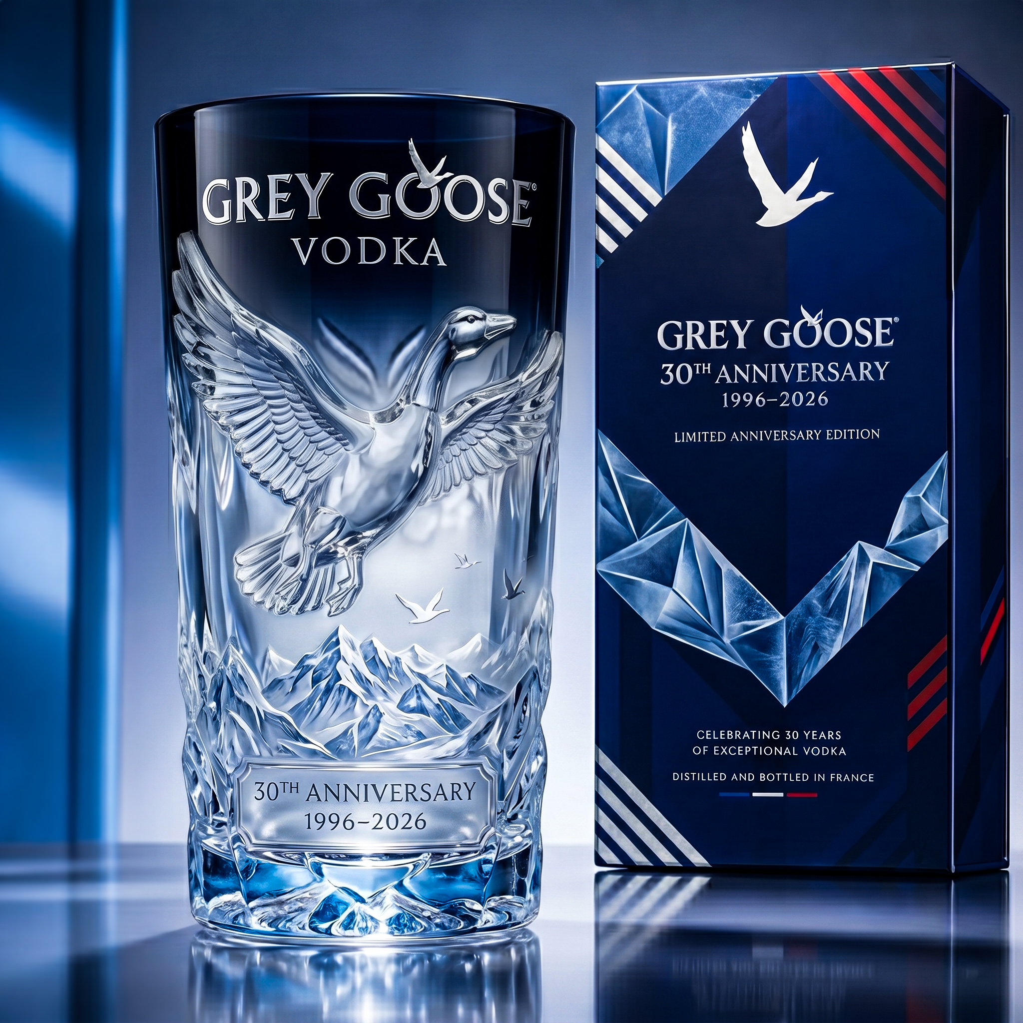 GREY GOOSE 30th Anniversary Limited Edition Vodka Glass (1996–2026)