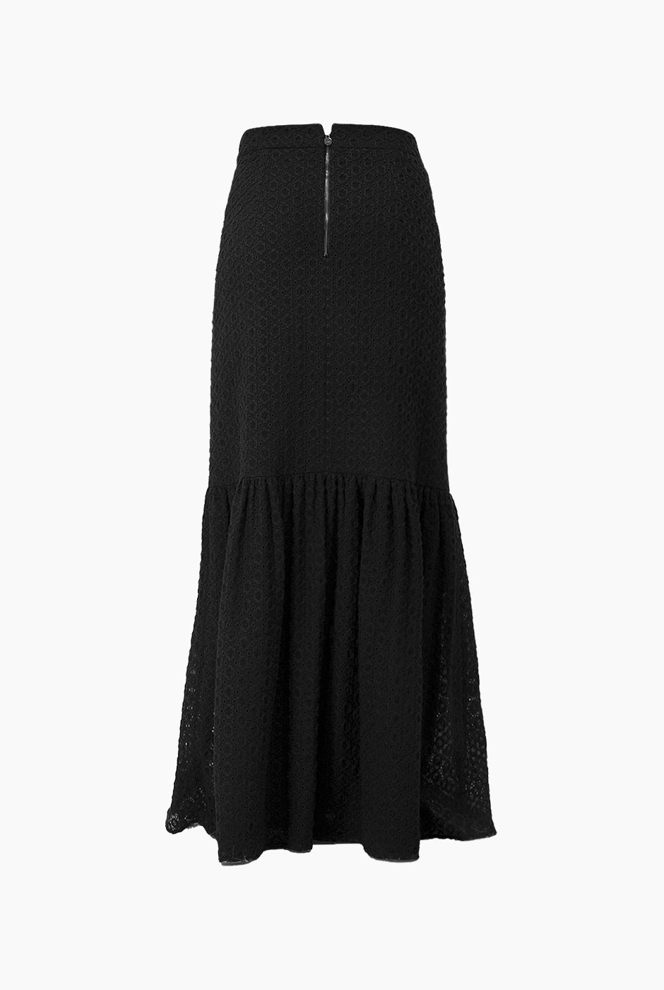 Falda maxi color negra