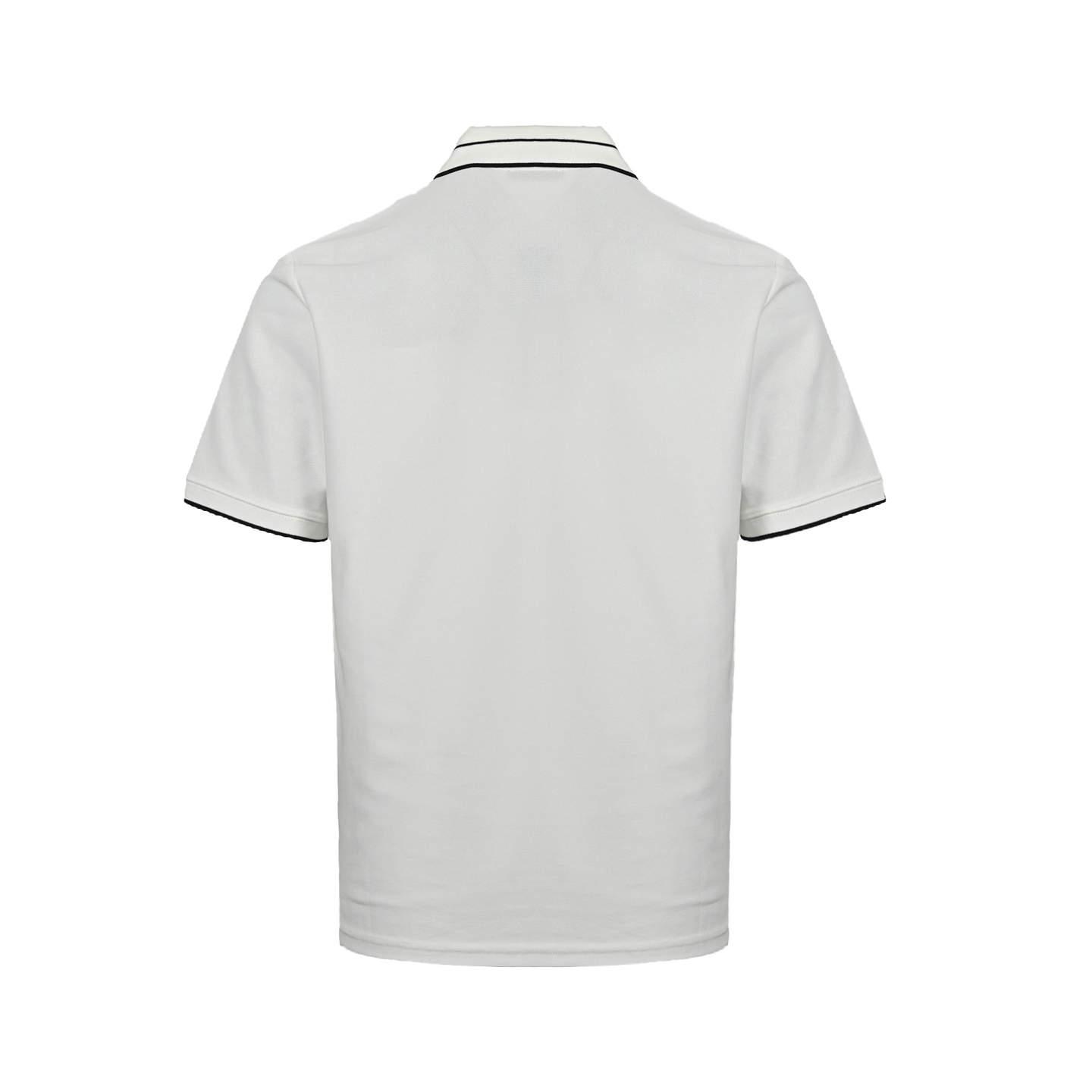 Prada 25ss placket threaded letter triangle logo embroidery Polo short sleeve