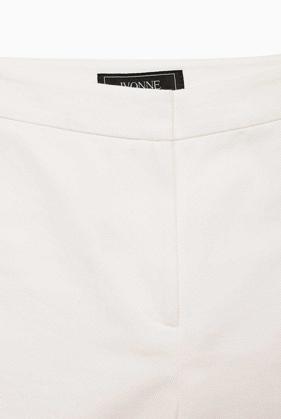 Pantalon corte campana blanco